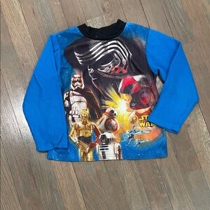 Star Wars Kids Black and Blue Long Sleeve Tee